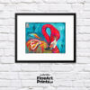 Wojciech Brewka, “Pink flamingo”. Buy collector's giclée print. In our offer you will find art prints and reproductions of contemporary art paintings. Available only in Fine Art Prints.
