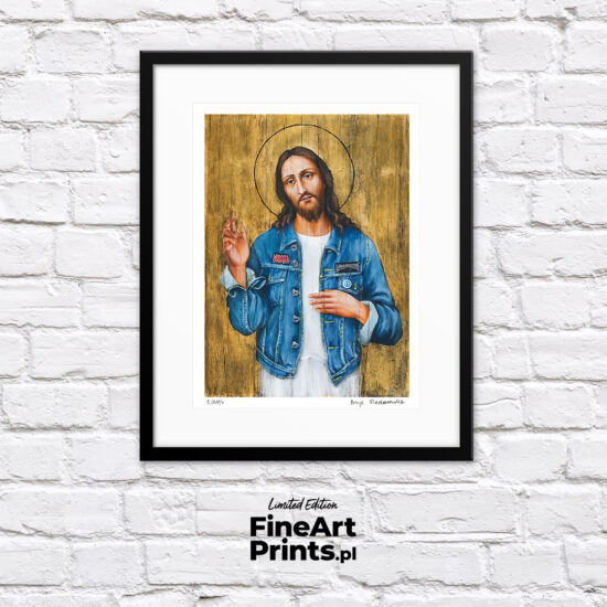 Borys Fiodorowicz, "Jesus Christ. Superstar". Get a collector's giclée print. In our offer you will find art prints and reproductions of contemporary art paintings. Available only in Fine Art Prints.