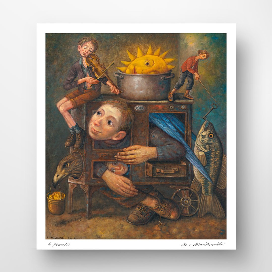 Dariusz Miliński, “People furnaces”. Buy collector's giclée print. In our offer you will find art prints and reproductions of contemporary art paintings. Available only in Fine Art Prints.