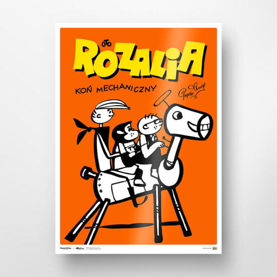 Collectible poster from the comic book Tytus, Romek i A'Tomek - "Rozalia - The Mechanical Horse"