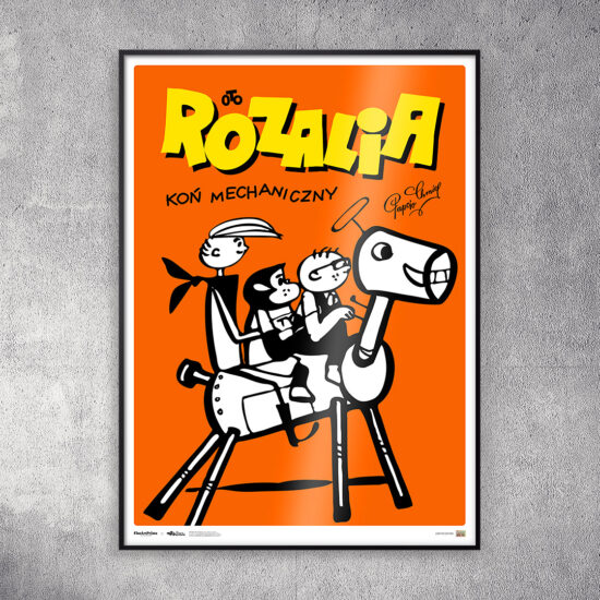 Kolekcjonerski plakat z komiksu Tytus, Romek i A'Tomek - "Rozalia - Koń mechaniczny"