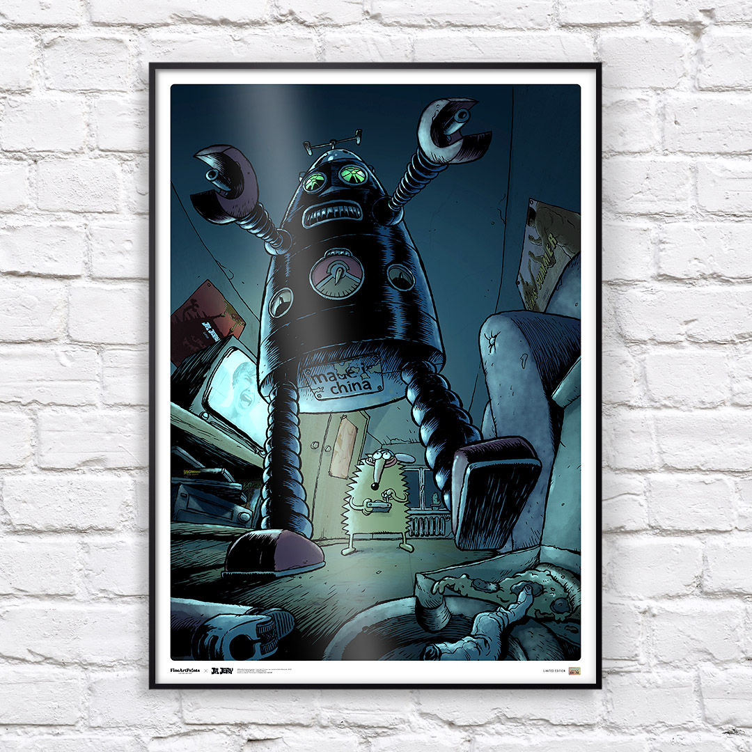 Kolekcjonerski plakat z komiksu Jeż Jerzy - "Mr. Robot"