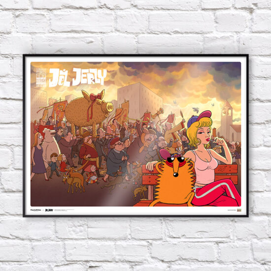 Kolekcjonerski plakat z komiksu Jeż Jerzy - "Yolo Yola!"