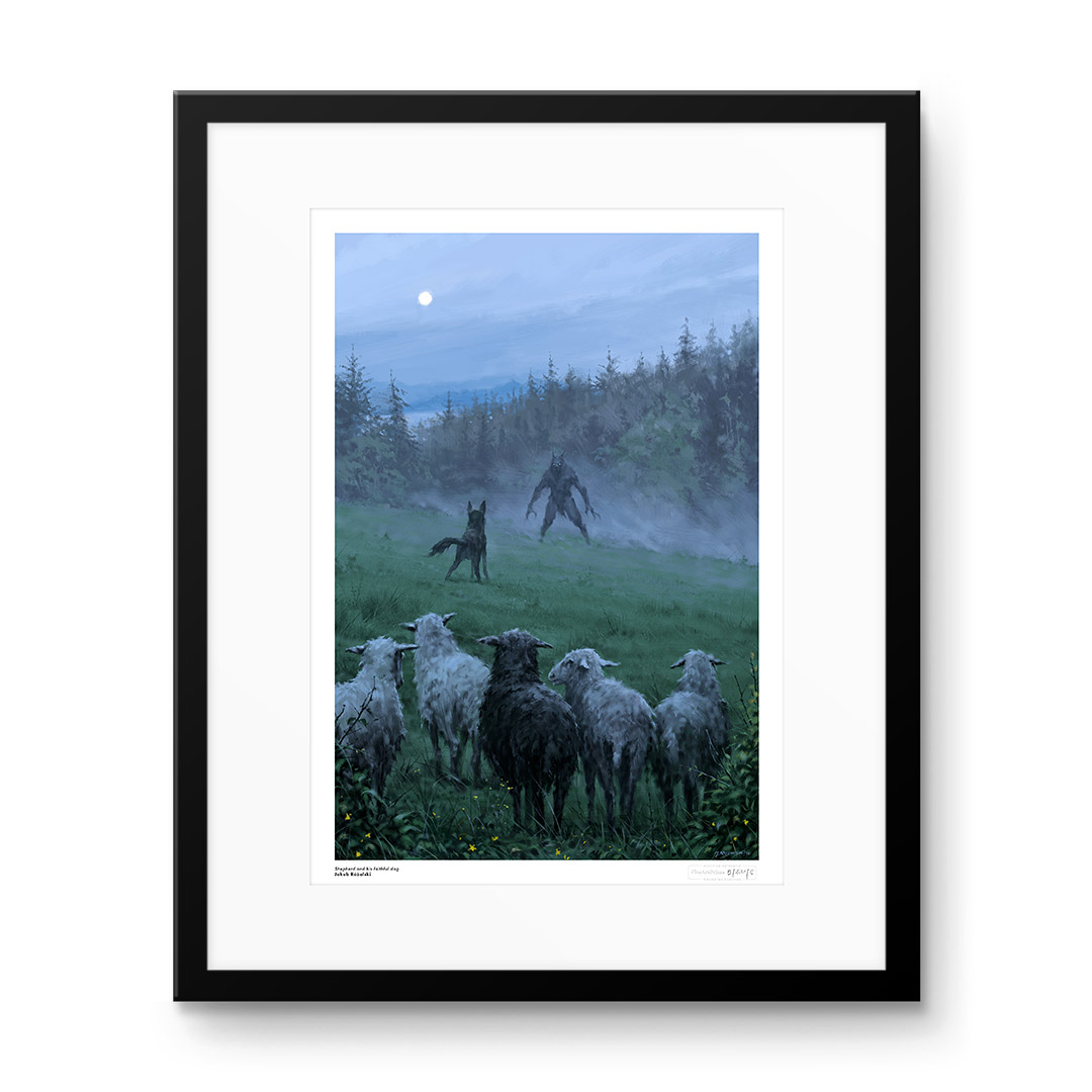 Jakub Różalski (Mr. Werewolf) - Shepherd and his faithful dog