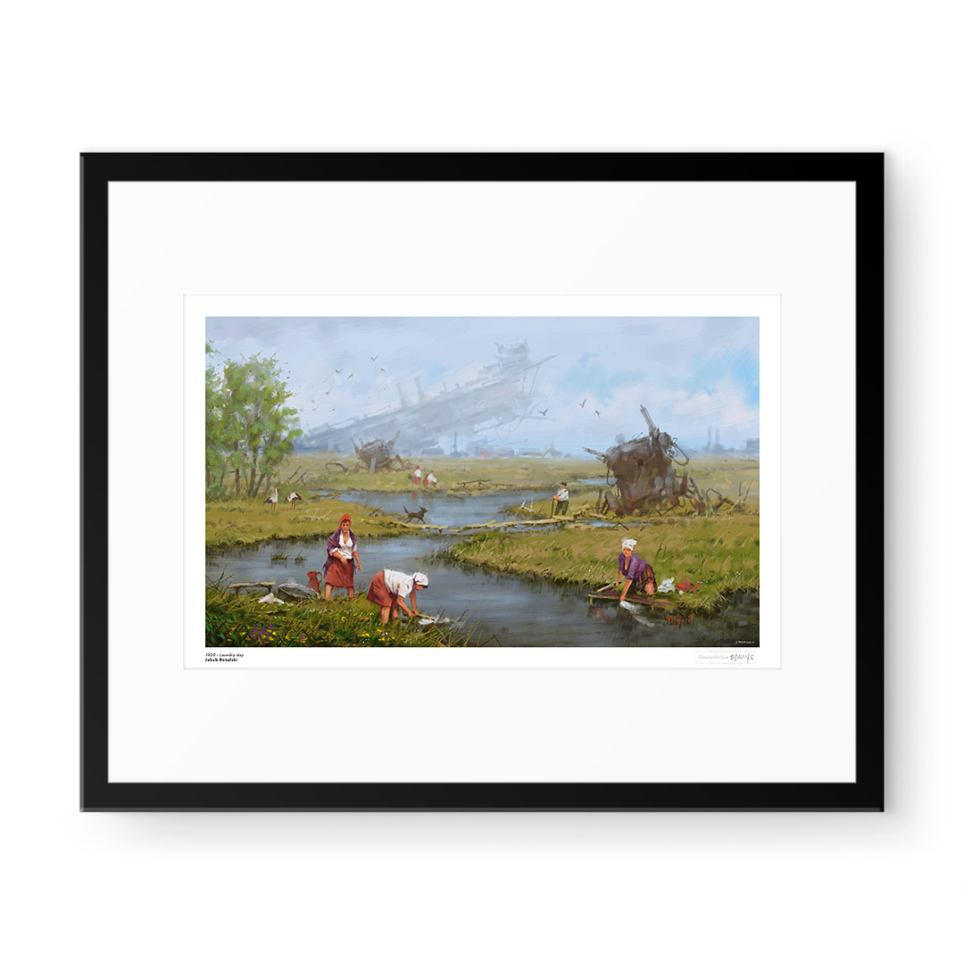 Jakub Różalski (Mr. Werewolf) - 1920 - Laundry day