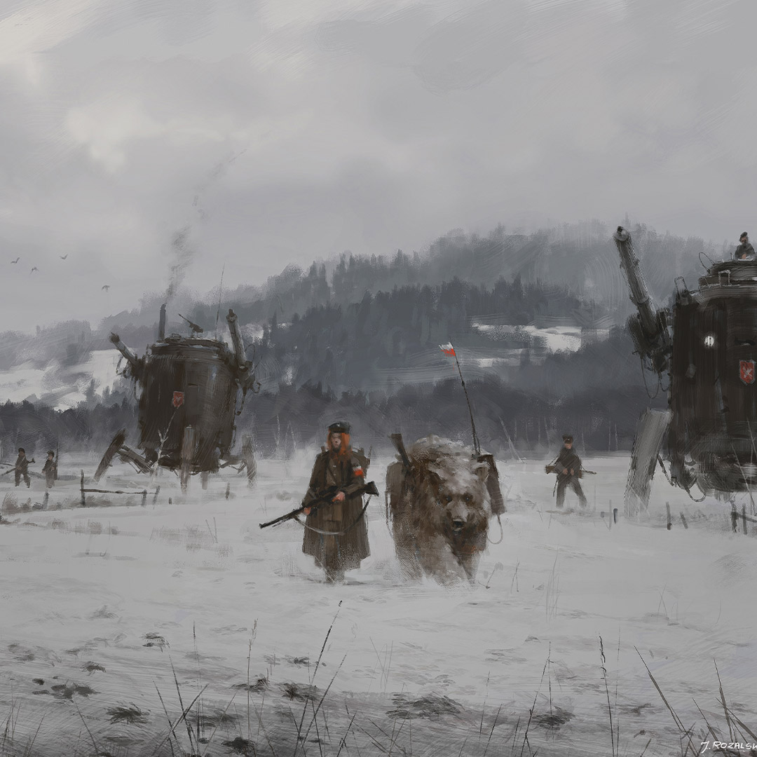 Jakub Różalski (Mr. Werewolf) - 1920 - Winter patrol - obrazek 4