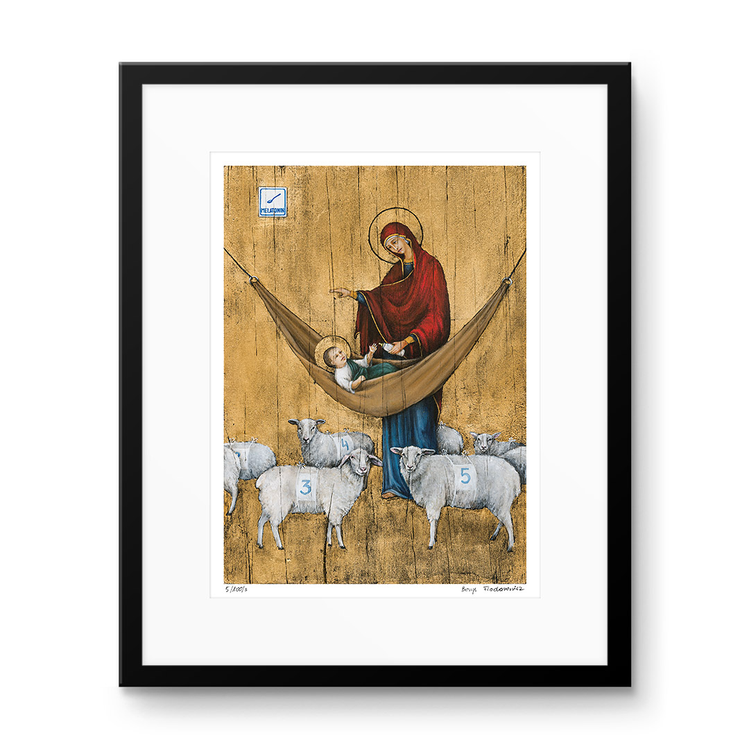 Lulajże Jezuniu - Borys Fiodorowicz - print kolekcjonerski „giclée”, ikonografia, sacrum.